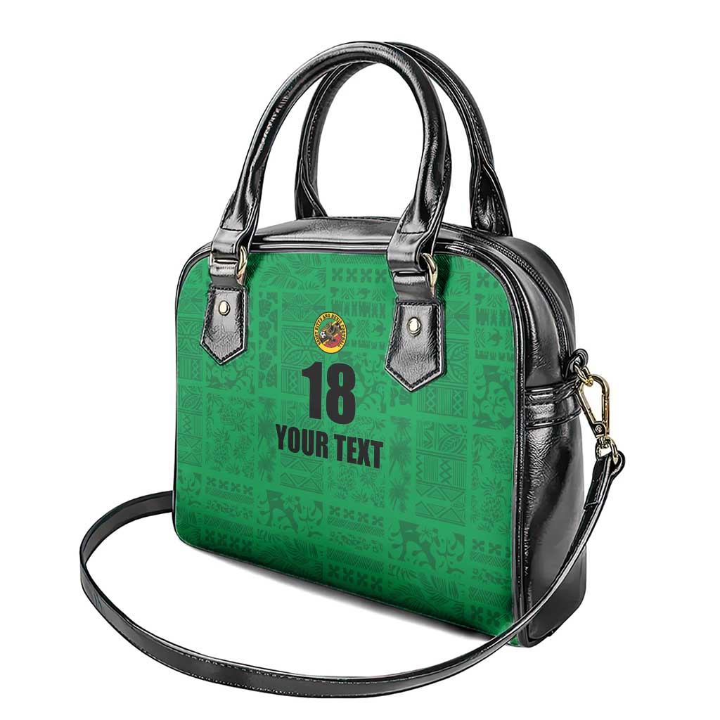 Custom Saint Kitts And Nevis Football Shoulder Handbag Sugar Boyz Green Version LT18