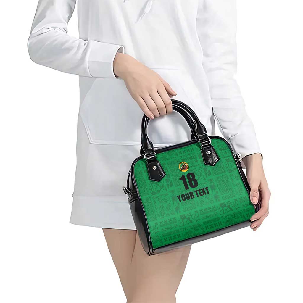 Custom Saint Kitts And Nevis Football Shoulder Handbag Sugar Boyz Green Version LT18