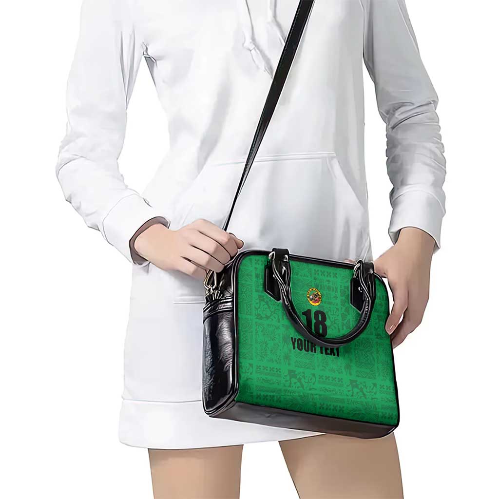 Custom Saint Kitts And Nevis Football Shoulder Handbag Sugar Boyz Green Version LT18