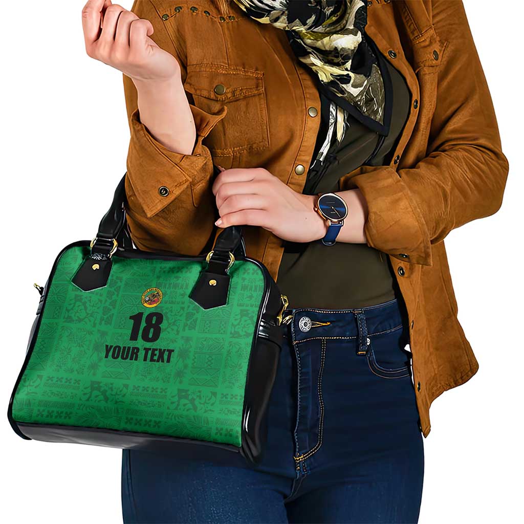 Custom Saint Kitts And Nevis Football Shoulder Handbag Sugar Boyz Green Version LT18