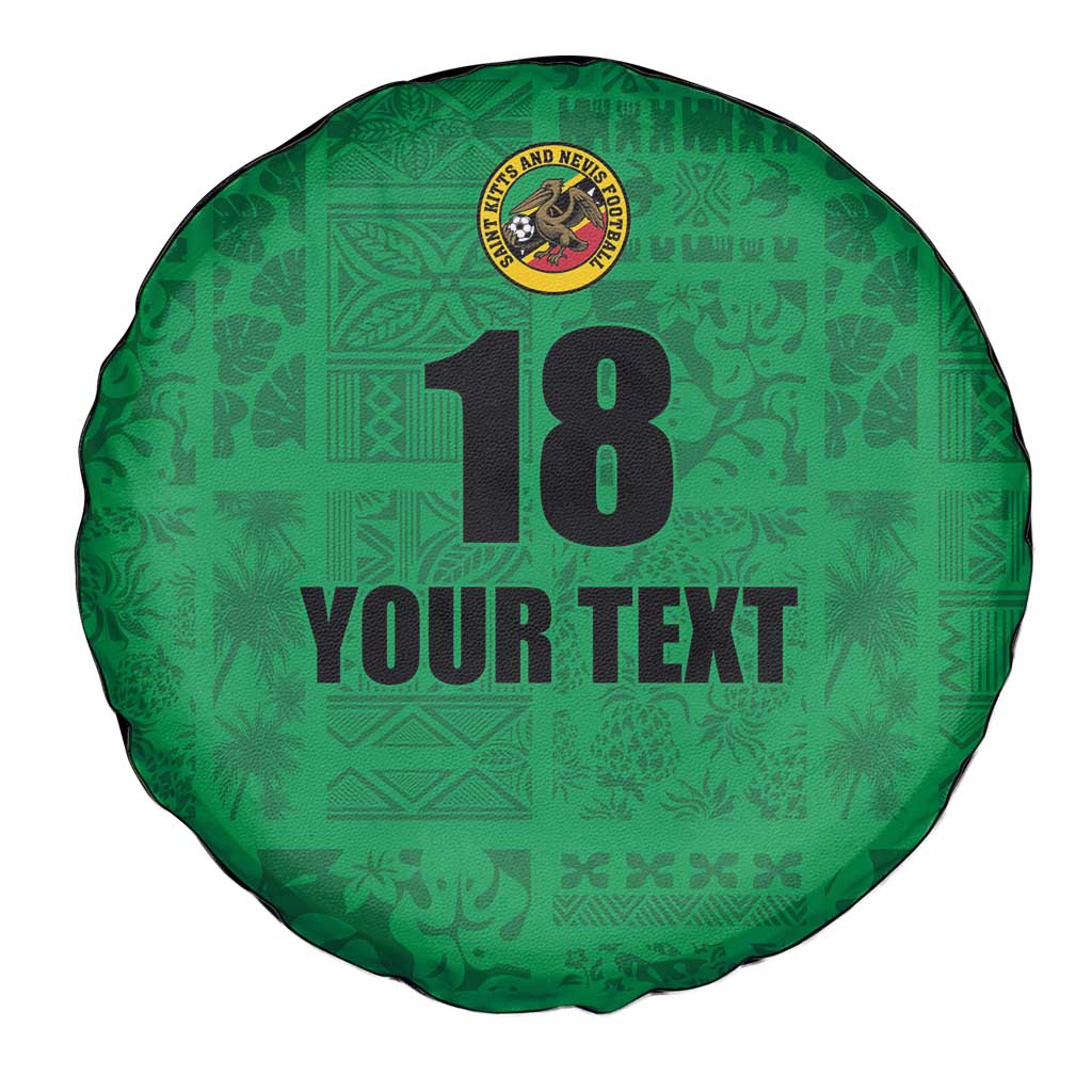 Custom Saint Kitts And Nevis Football Spare Tire Cover Sugar Boyz Green Version LT18