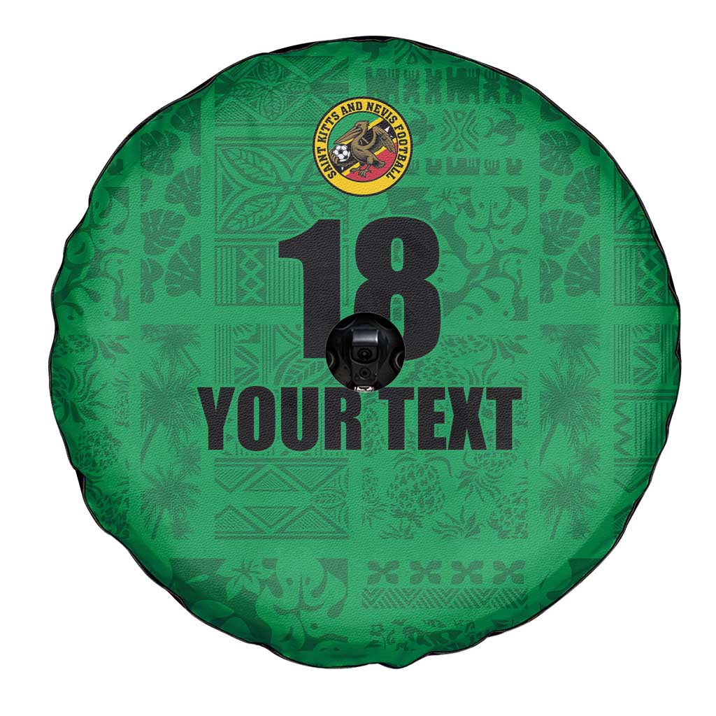 Custom Saint Kitts And Nevis Football Spare Tire Cover Sugar Boyz Green Version LT18
