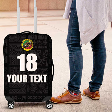 Custom Saint Kitts And Nevis Football Luggage Cover Sugar Boyz Black Version LT18