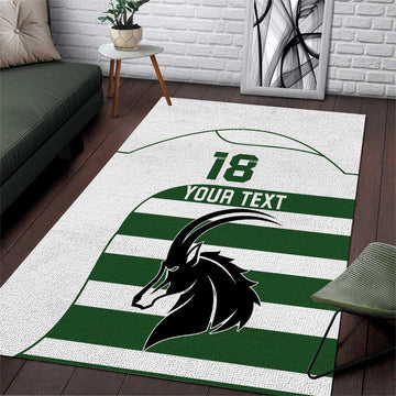 Custom Zimbabwe Sables Rugby Area Rug Go Champion LT18