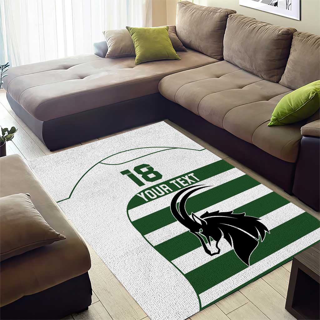 Custom Zimbabwe Sables Rugby Area Rug Go Champion LT18