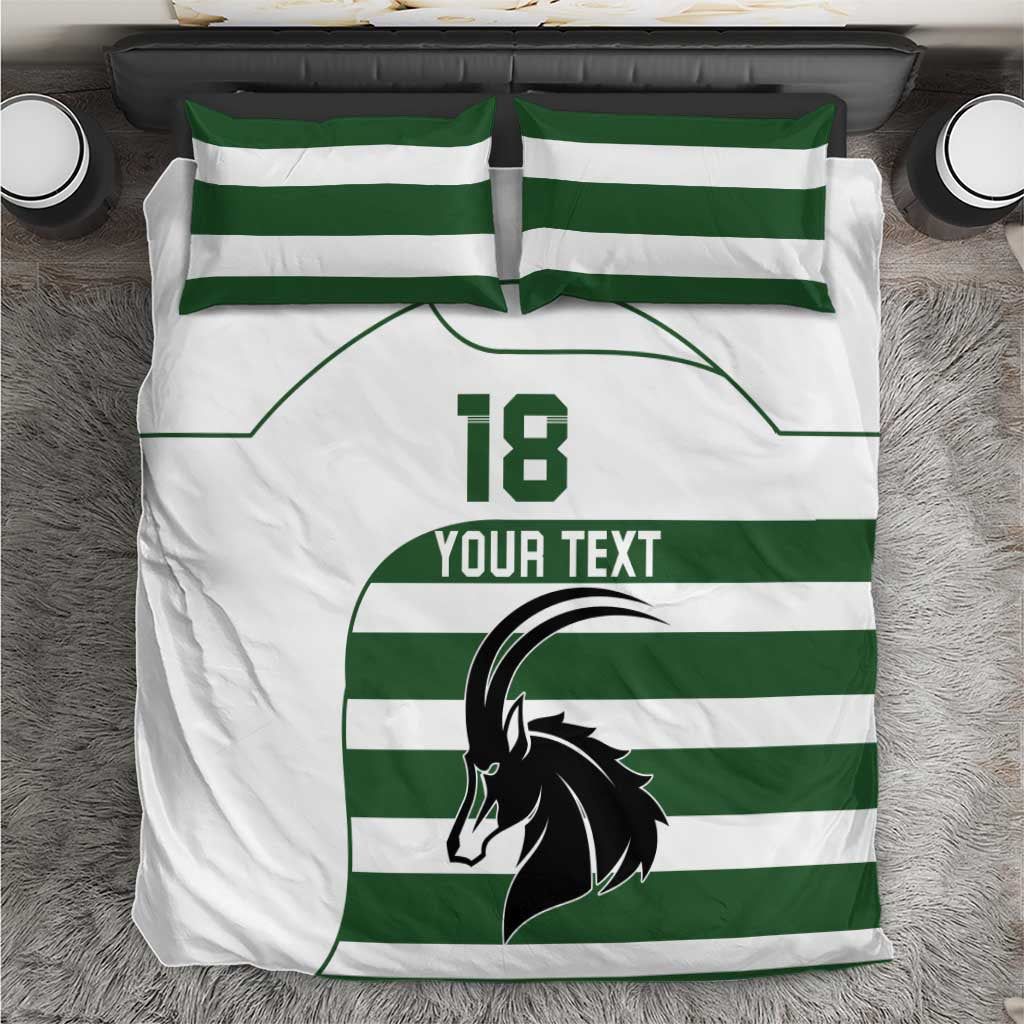 Custom Zimbabwe Sables Rugby Bedding Set Go Champion LT18