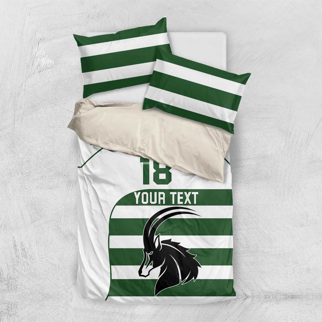 Custom Zimbabwe Sables Rugby Bedding Set Go Champion LT18