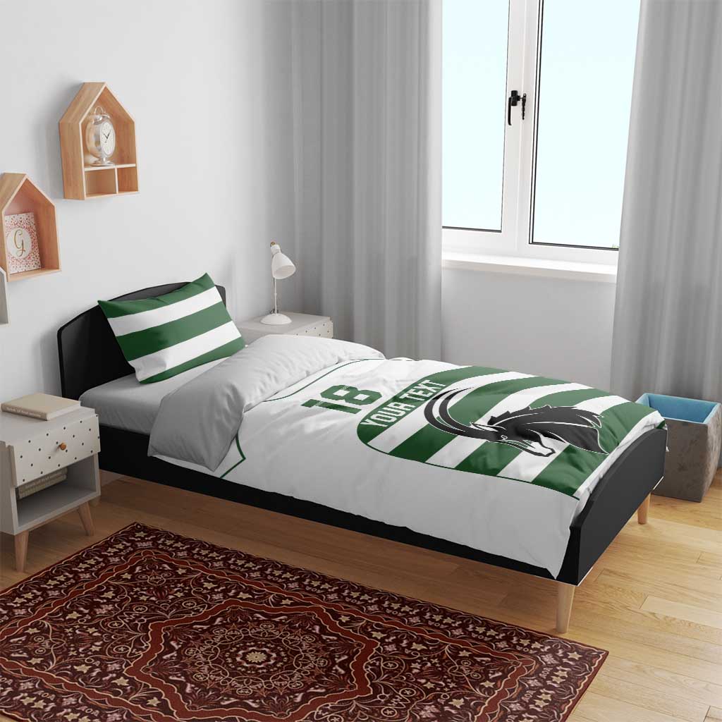 Custom Zimbabwe Sables Rugby Bedding Set Go Champion LT18