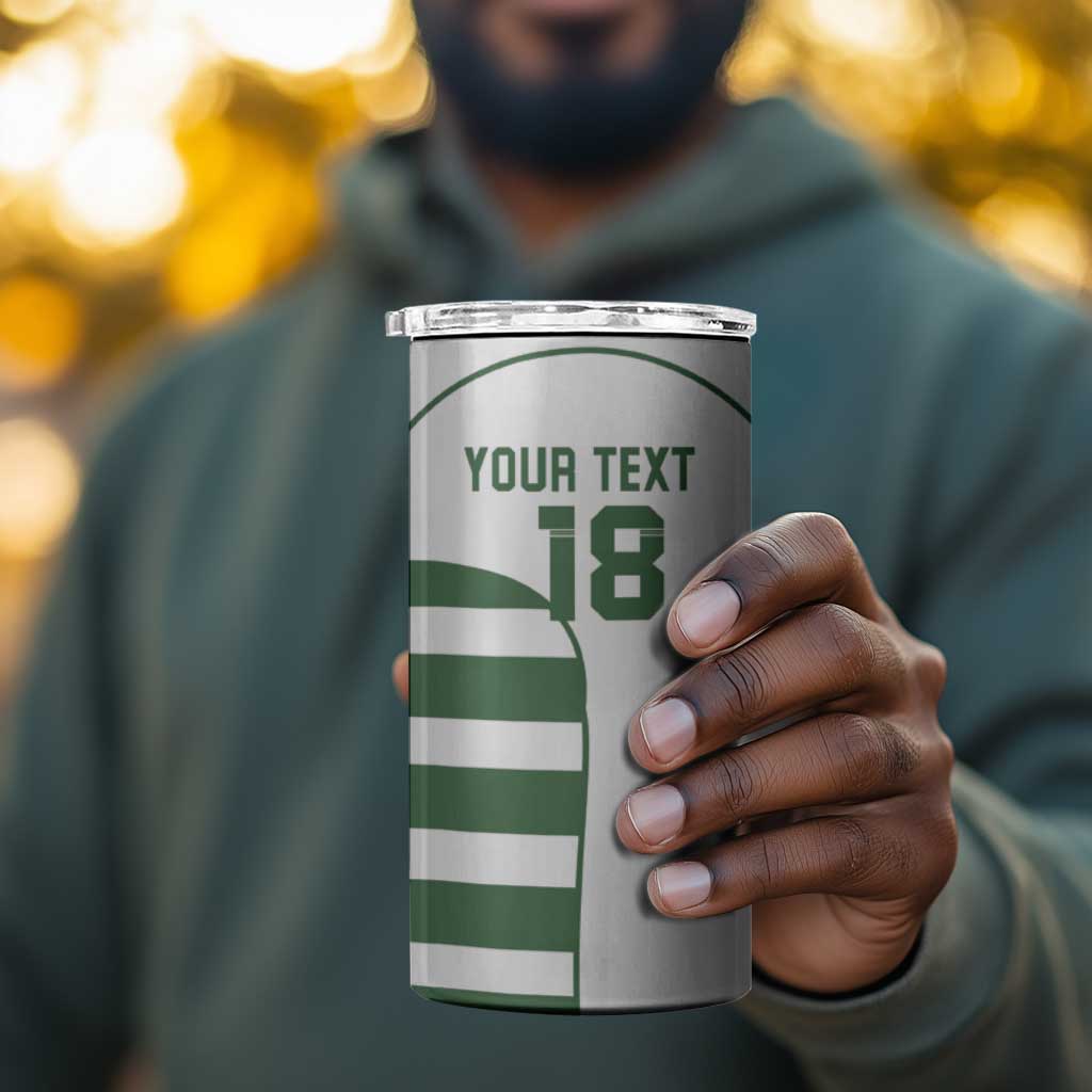 Custom Zimbabwe Sables Rugby 4 in 1 Can Cooler Tumbler Go Champion LT18