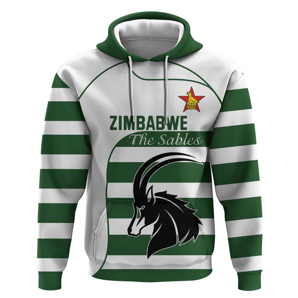 Custom Zimbabwe Rugby Hoodie The Sables Go Champion LT18