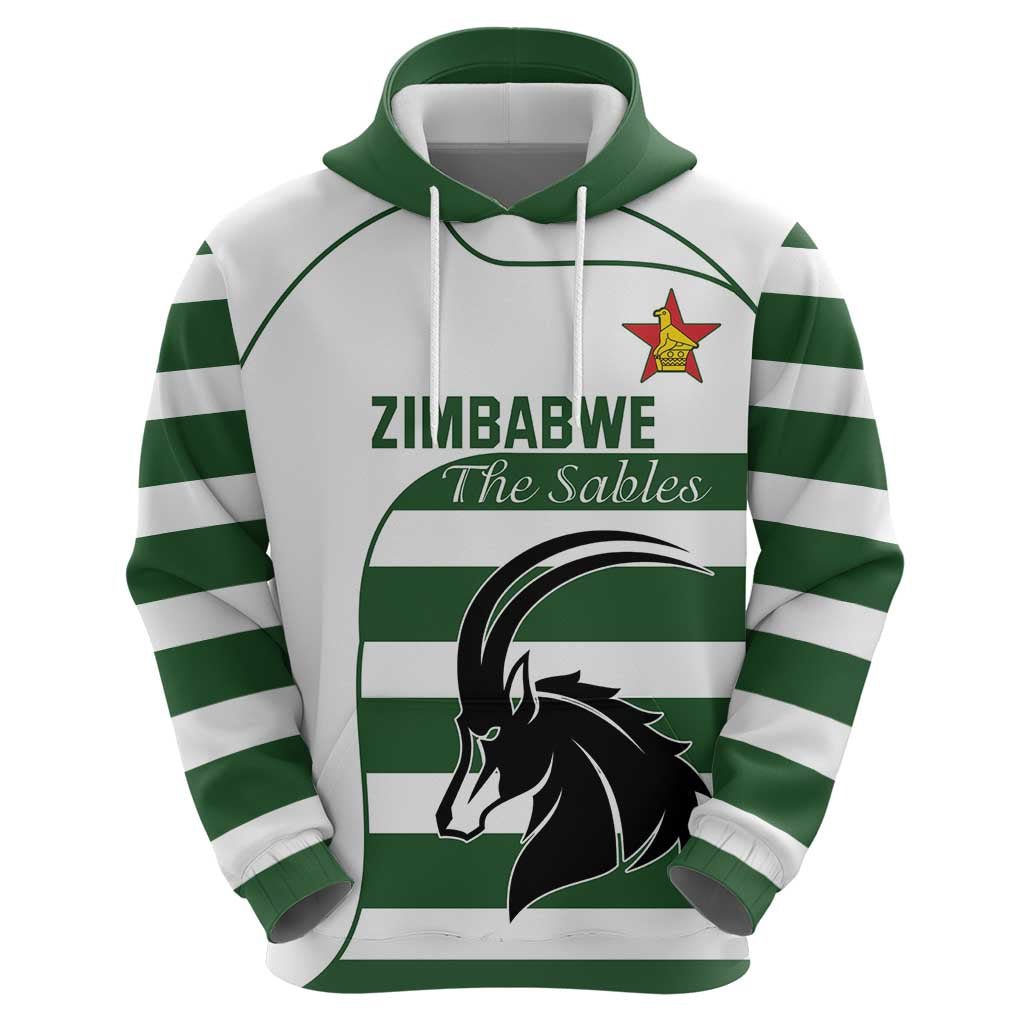 Custom Zimbabwe Rugby Hoodie The Sables Go Champion LT18