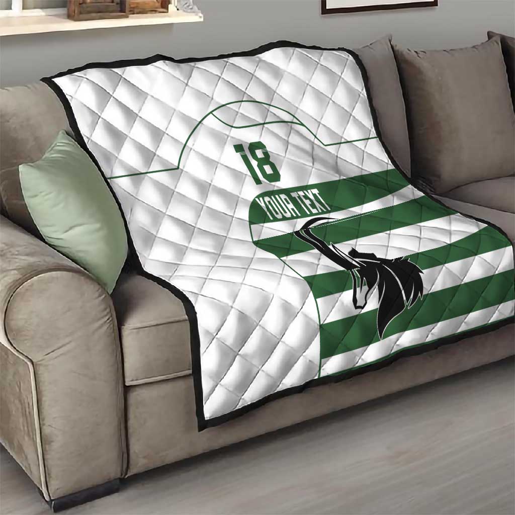 Custom Zimbabwe Sables Rugby Quilt Go Champion LT18