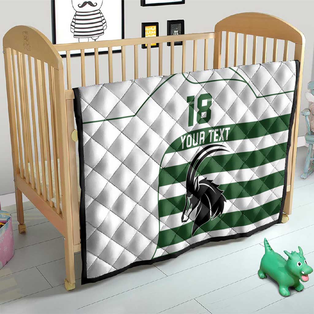 Custom Zimbabwe Sables Rugby Quilt Go Champion LT18