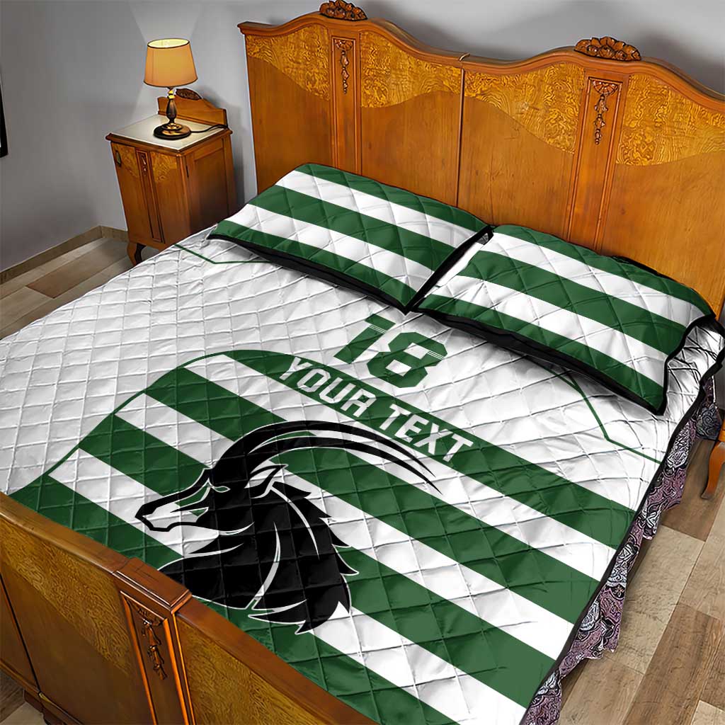 Custom Zimbabwe Sables Rugby Quilt Bed Set Go Champion LT18