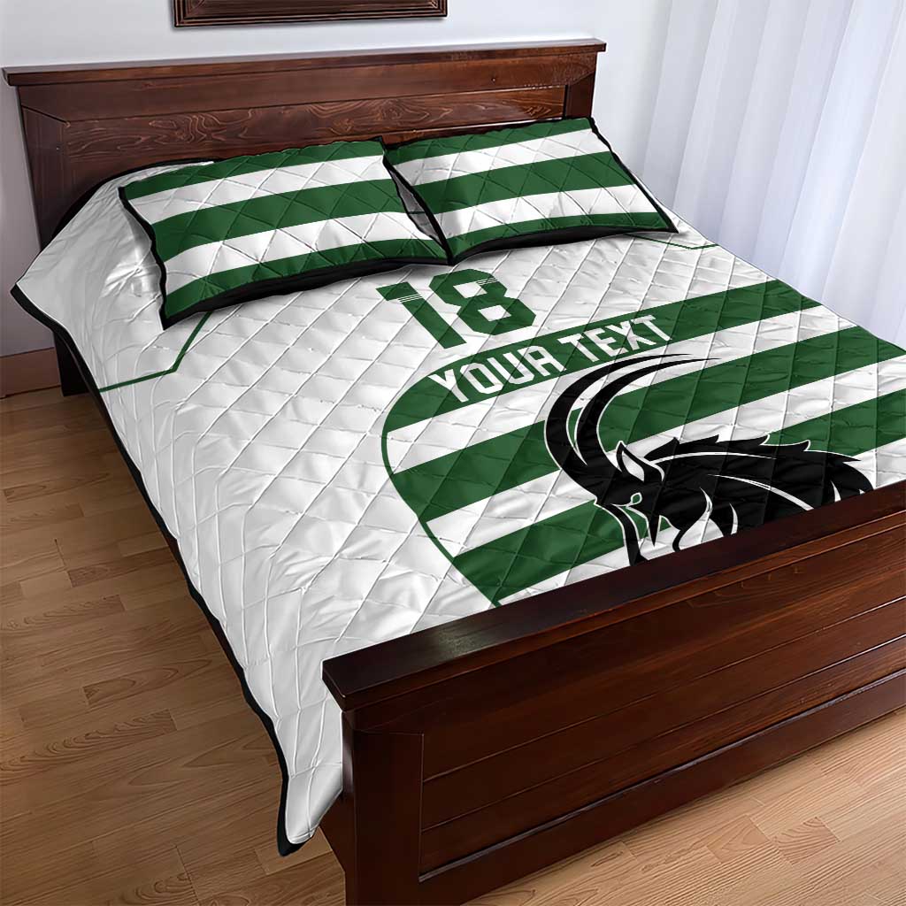 Custom Zimbabwe Sables Rugby Quilt Bed Set Go Champion LT18