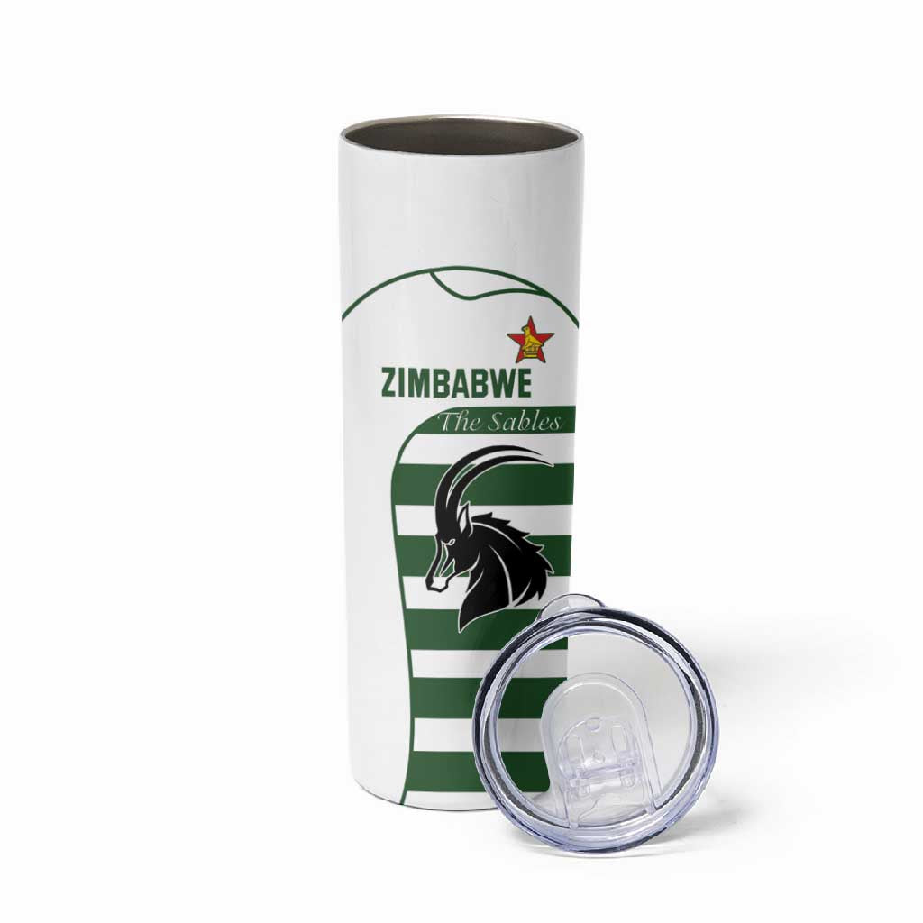 Custom Zimbabwe Sables Rugby Skinny Tumbler Go Champion LT18