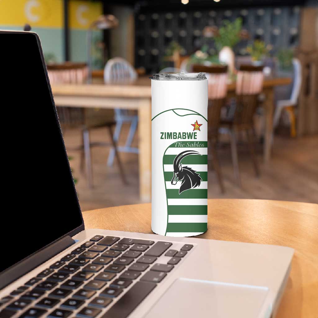 Custom Zimbabwe Sables Rugby Skinny Tumbler Go Champion LT18