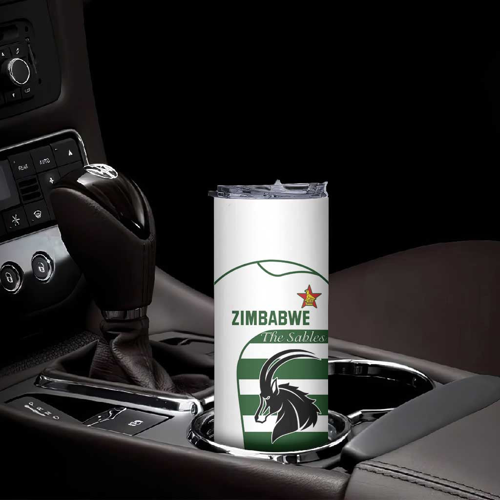 Custom Zimbabwe Sables Rugby Skinny Tumbler Go Champion LT18