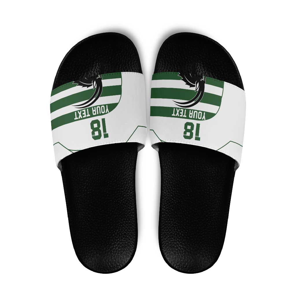 Custom Zimbabwe Rugby Slide Sandals The Sables Go Champion LT18