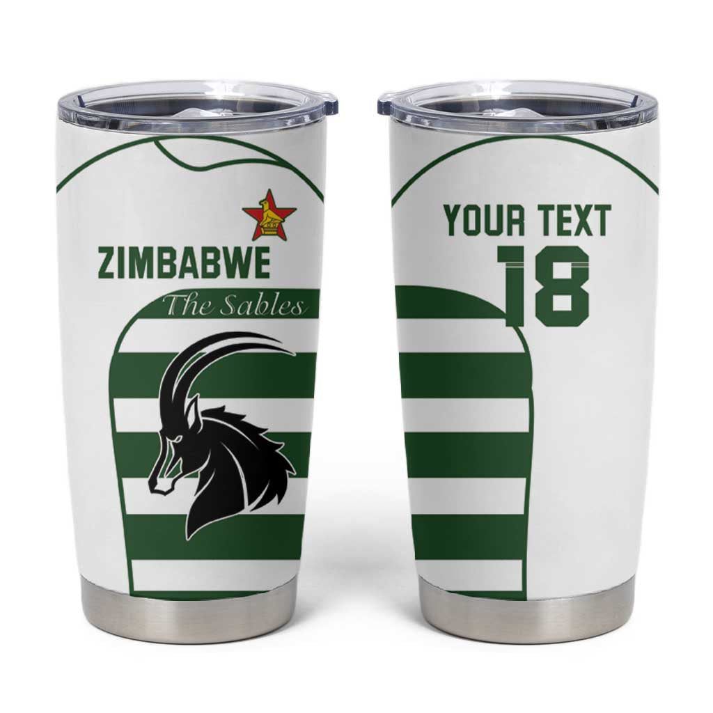 Custom Zimbabwe Sables Rugby Tumbler Cup Go Champion LT18