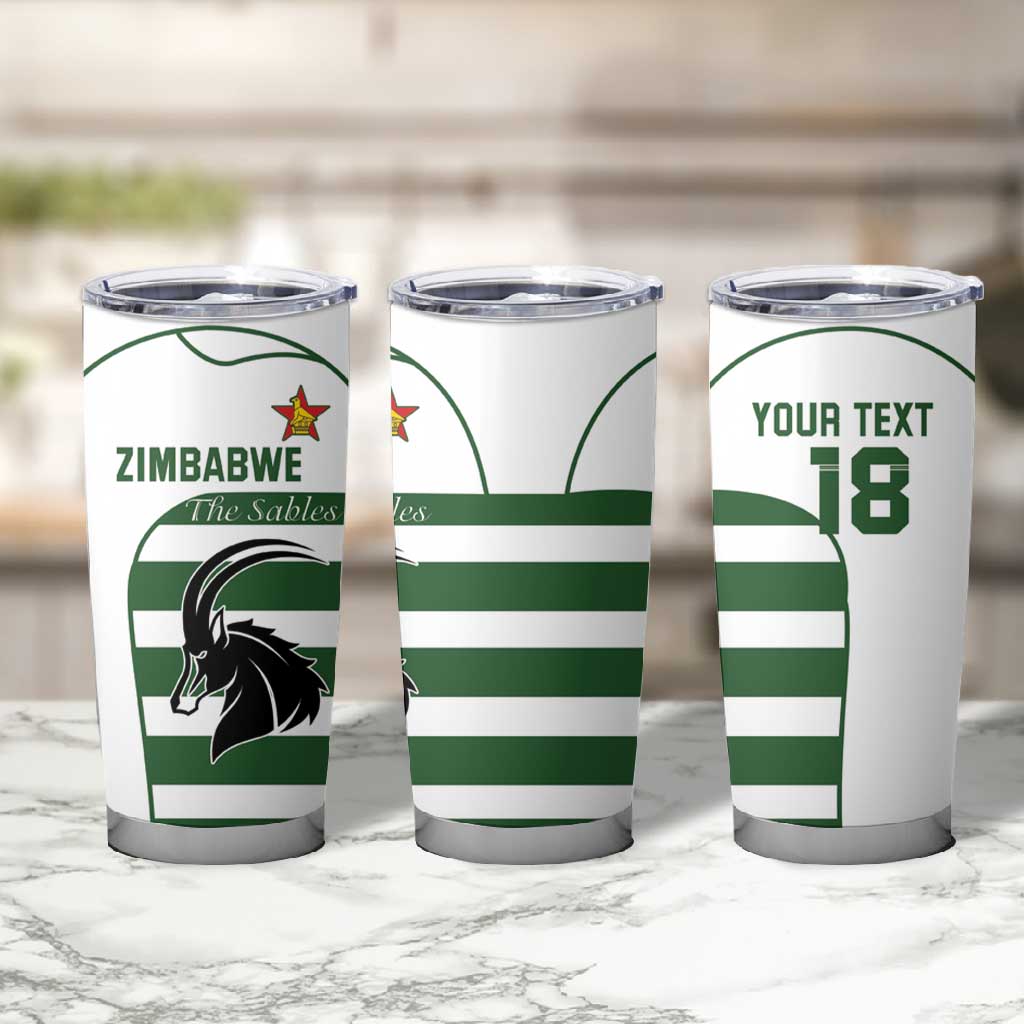 Custom Zimbabwe Sables Rugby Tumbler Cup Go Champion LT18