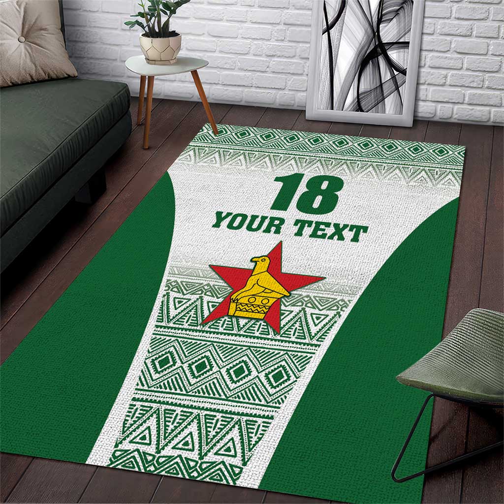 Custom Zimbabwe Sables Rugby Area Rug African Patterns LT18