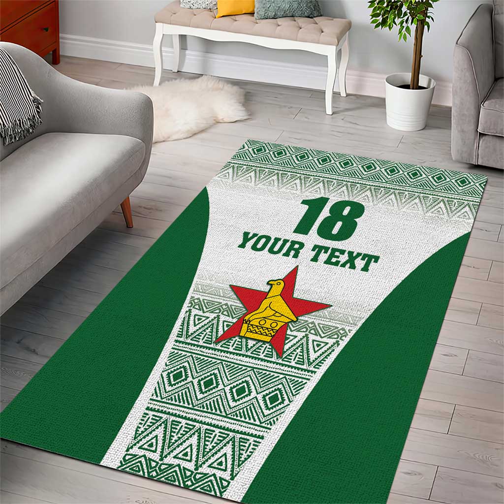 Custom Zimbabwe Sables Rugby Area Rug African Patterns LT18
