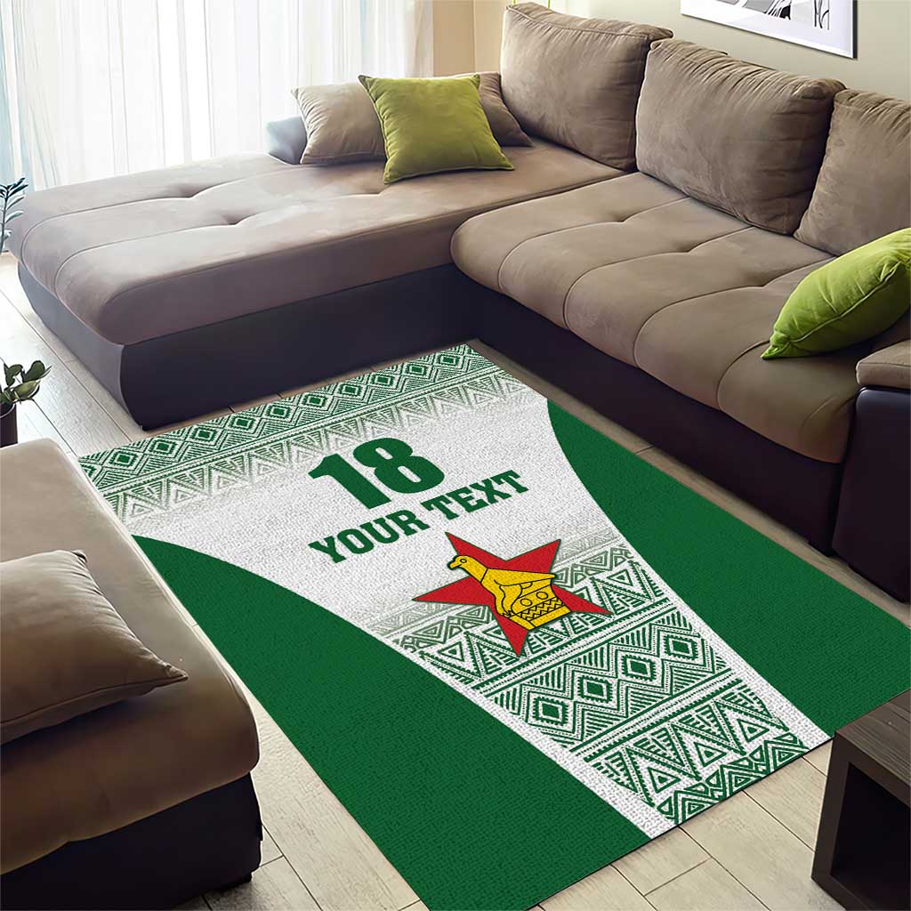 Custom Zimbabwe Sables Rugby Area Rug African Patterns LT18