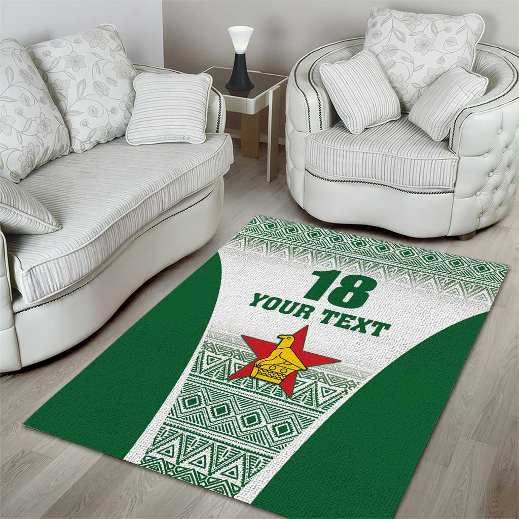 Custom Zimbabwe Sables Rugby Area Rug African Patterns LT18
