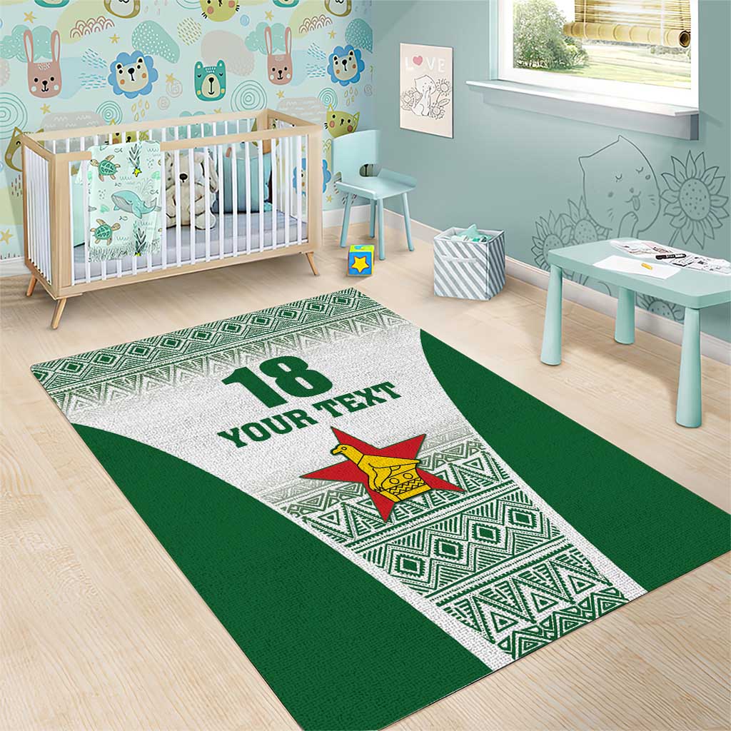 Custom Zimbabwe Sables Rugby Area Rug African Patterns LT18