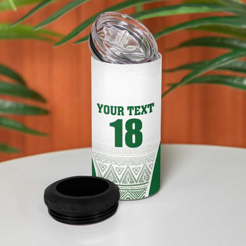 Custom Zimbabwe Sables Rugby 4 in 1 Can Cooler Tumbler African Patterns LT18