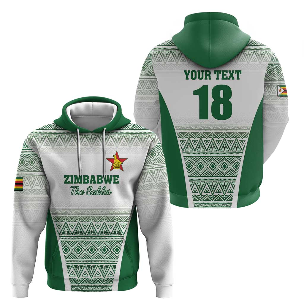 Custom Zimbabwe Rugby Hoodie Sables African Patterns LT18