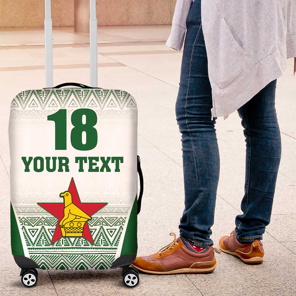 Custom Zimbabwe Rugby Luggage Cover Sables African Patterns LT18