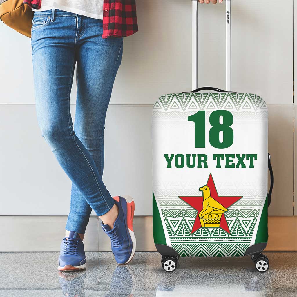 Custom Zimbabwe Rugby Luggage Cover Sables African Patterns LT18