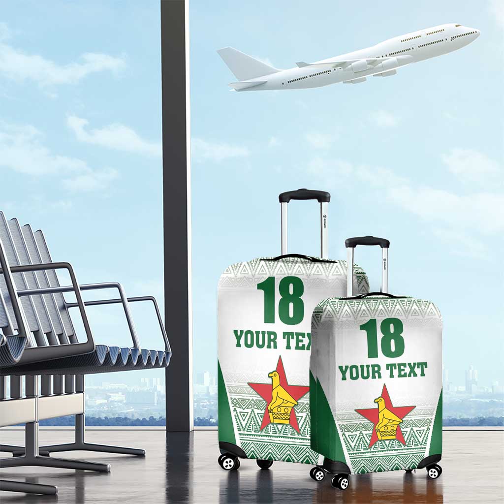 Custom Zimbabwe Rugby Luggage Cover Sables African Patterns LT18