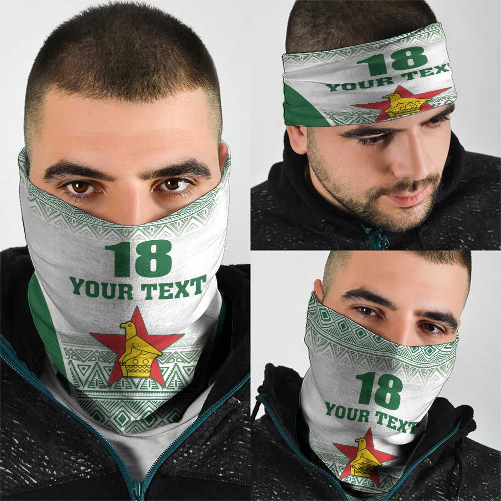 Custom Zimbabwe Rugby Neck Gaiter Sables African Patterns LT18