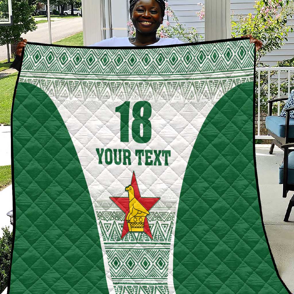 Custom Zimbabwe Sables Rugby Quilt African Patterns LT18