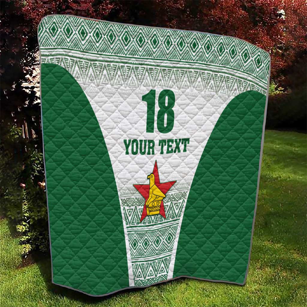 Custom Zimbabwe Sables Rugby Quilt African Patterns LT18