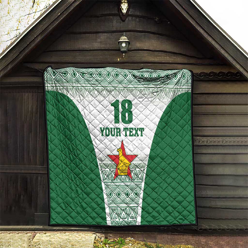 Custom Zimbabwe Sables Rugby Quilt African Patterns LT18