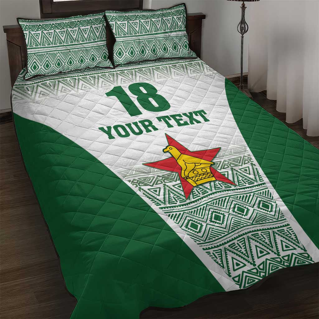 Custom Zimbabwe Sables Rugby Quilt Bed Set African Patterns LT18