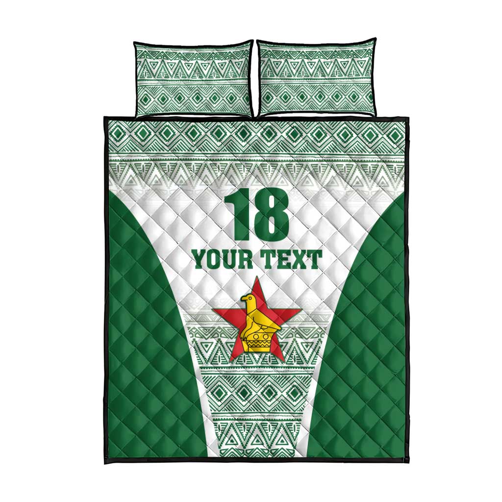 Custom Zimbabwe Sables Rugby Quilt Bed Set African Patterns LT18