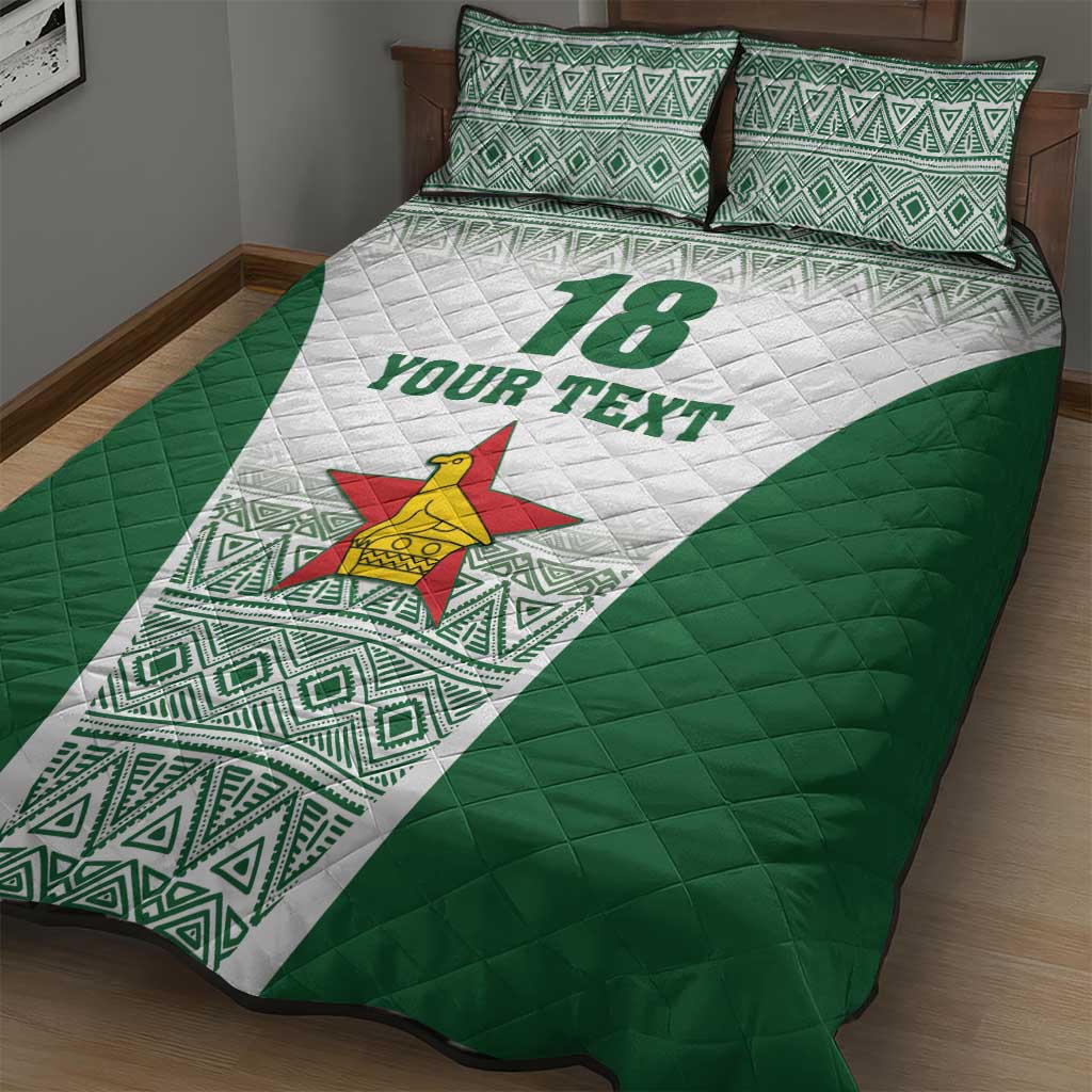 Custom Zimbabwe Sables Rugby Quilt Bed Set African Patterns LT18