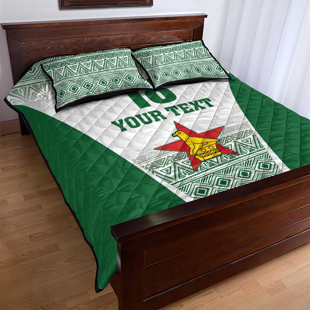 Custom Zimbabwe Sables Rugby Quilt Bed Set African Patterns LT18
