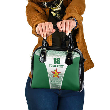 Custom Zimbabwe Rugby Shoulder Handbag Sables African Patterns LT18