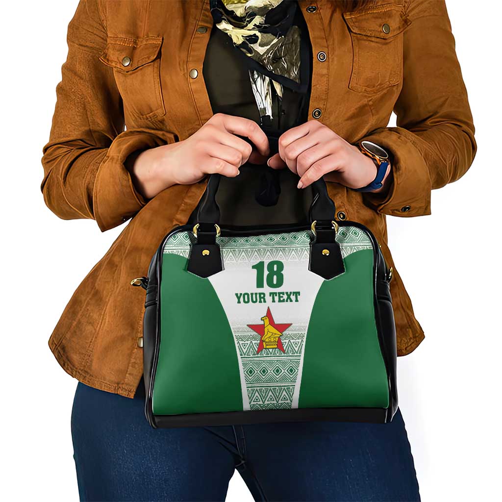 Custom Zimbabwe Rugby Shoulder Handbag Sables African Patterns LT18