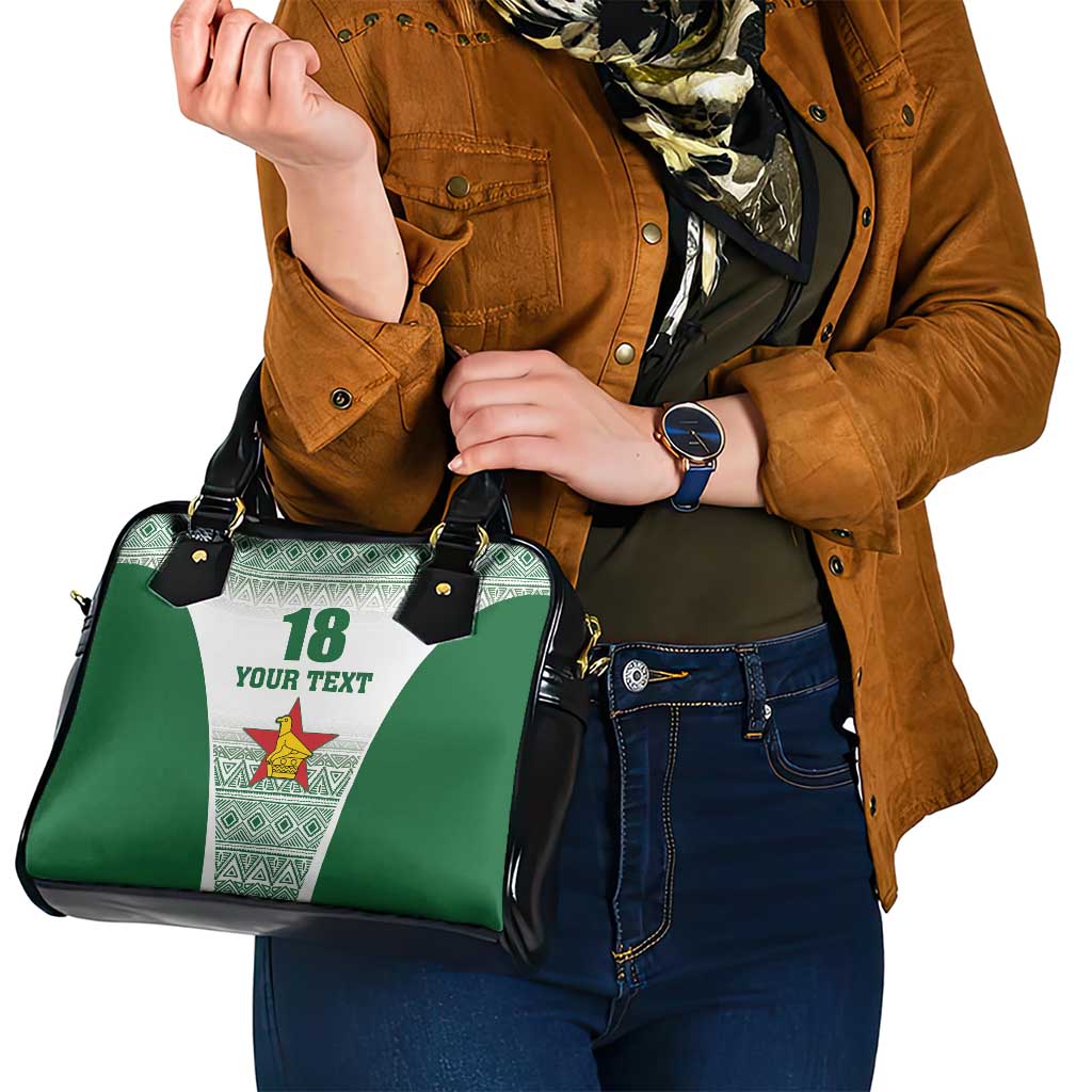 Custom Zimbabwe Rugby Shoulder Handbag Sables African Patterns LT18
