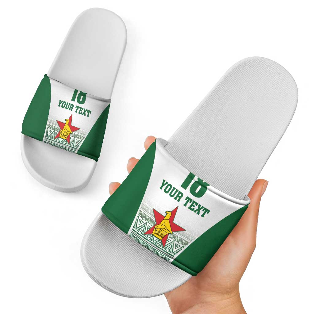 Custom Zimbabwe Rugby Slide Sandals Sables African Patterns LT18