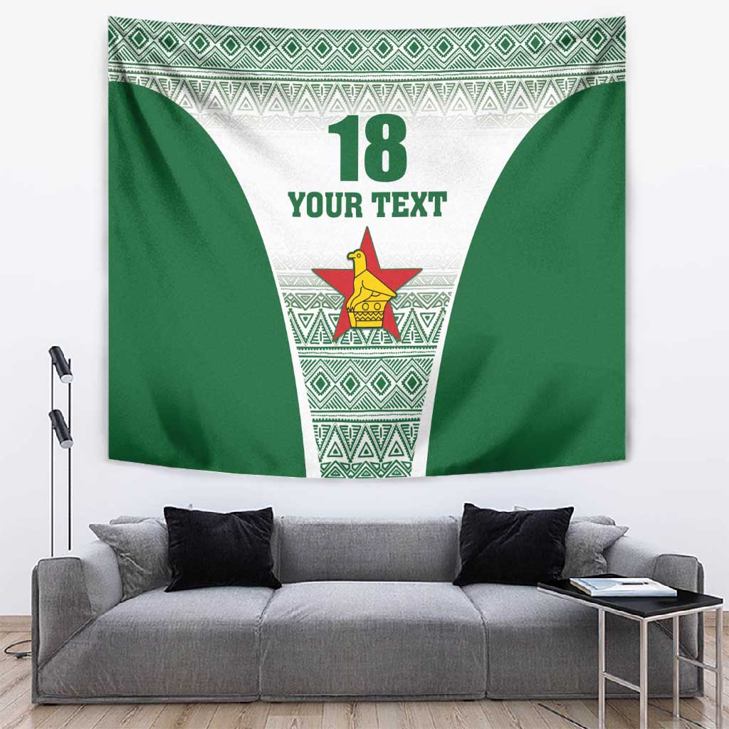 Custom Zimbabwe Sables Rugby Tapestry African Patterns LT18