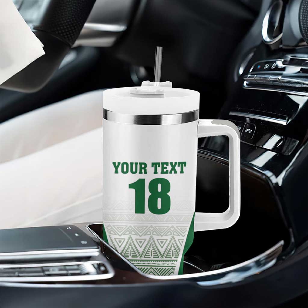 Custom Zimbabwe Sables Rugby Tumbler With Handle African Patterns LT18