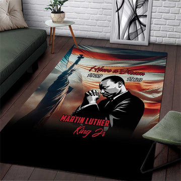 Happy MLK Day Area Rug Black Americans Leaders I Have a Dream LT18